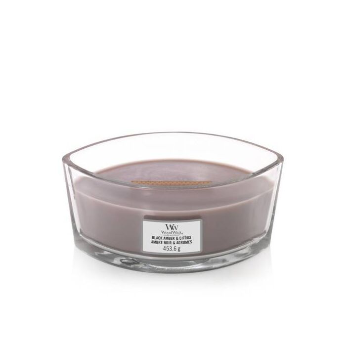 Woodwick Hearthwick - Black Amber & Citrus